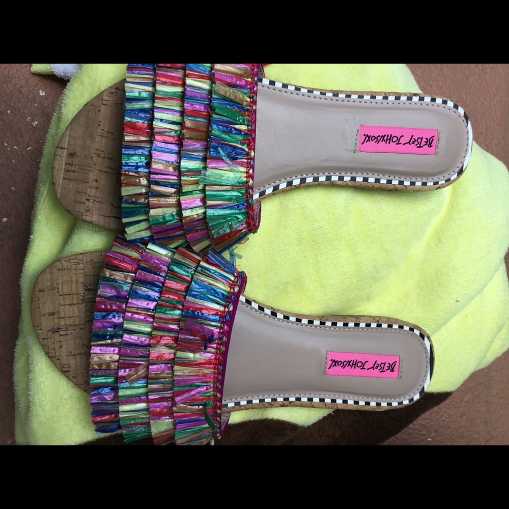 NIB BETSEY JOHNSON SZ 7.5 SANDALS - Picture 4 of 5